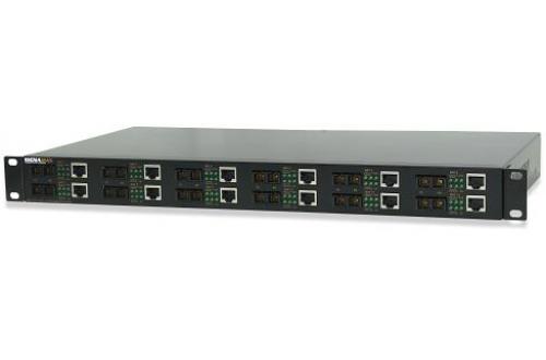 12-Channel Rack Mount Media Converters