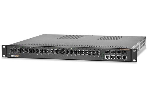 24-Port 100Base + 4 Gigabit Ports Managed Switches with Redundant Power Supplies
