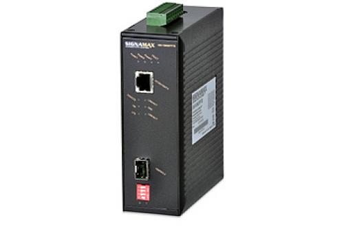 10/100/1000 to Gigabit SFP Industrial Media Converter