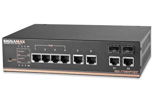 6-Port 10/100 Managed Industrial PoE+ Switch