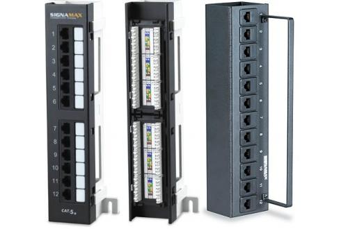 Category 5e Wall-Mount Unscreened Mini Patch Panels