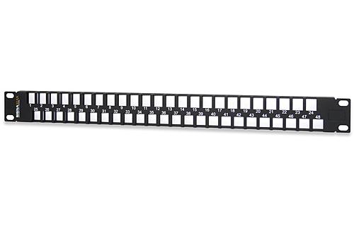 48-Port High-Density Field-Configurable Patch Panel