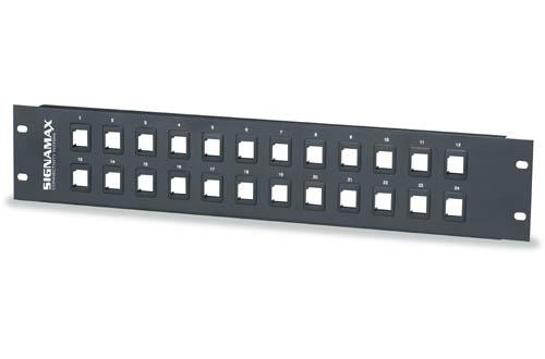 Standard-Density Field-Configurable Unloaded Multimedia Patch Panels 