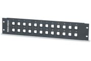 Standard-Density Field-Configurable Unloaded Multimedia Patch Panels 