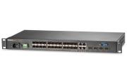 24-Port 100/1000 Managed Layer 2+ SFP Switch Plus 4 10GbE SFP+ Ports