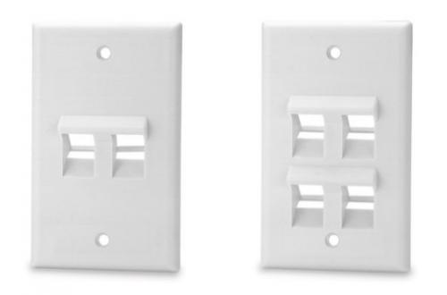 Single-Gang Angled Faceplates