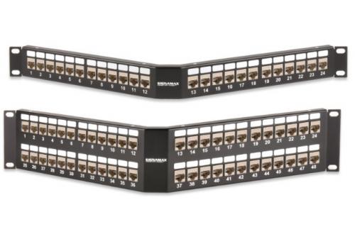 Category 6 MT-Series Screened Angled Patch Panels