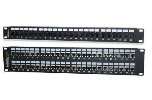 Category 6A High-Density Feed-Thru Patch Panels