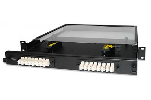 12- to 48-Fiber Low-Profile Optical Fiber Enclosure