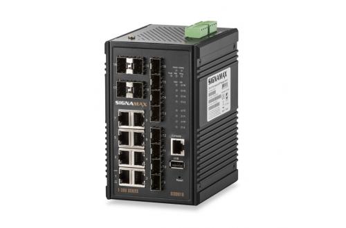 I-300 16 Port (8 SFP) Industrial Gigabit Managed Switch
