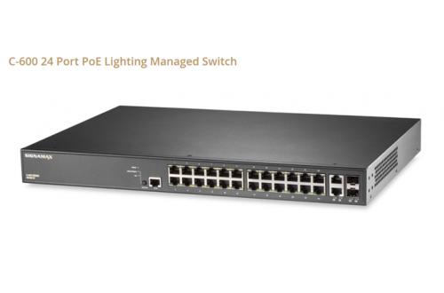 24 Port PoE Lighting Managed Switch